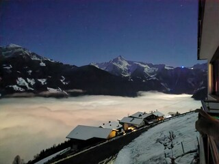 View on the mountain Ahorn in winter