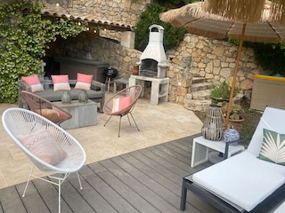 Lounge ecke und BBQ