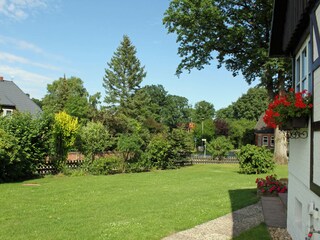 Eingezäunter Garten