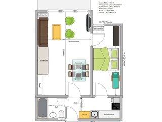 Layout of the apartment