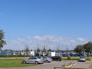 view to the marina