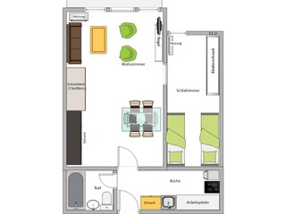 layout of the apartment