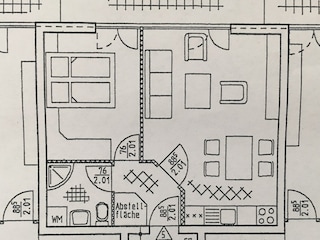 Der Grundriß der Wohnung