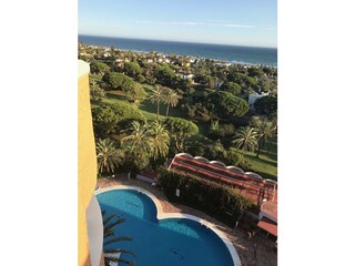 Blick vom Balkon