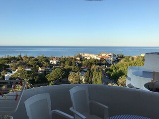 Blick vom Balkon