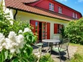 Die lauschige Terrasse der Wohnung