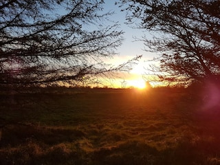 Sonnenuntergang im Binnenland