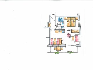 Vakantieappartement Oberstdorf Grondplan 16