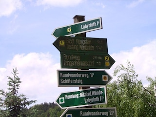 Wanderwege beginnen vorm Haus