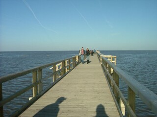 Steg in Watt bei Burhave