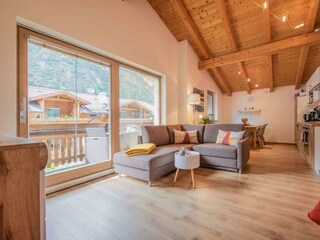 Großer offener Wohnbereich - Ferienwohnung Gabi