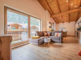 Großer offener Wohnbereich - Ferienwohnung Gabi