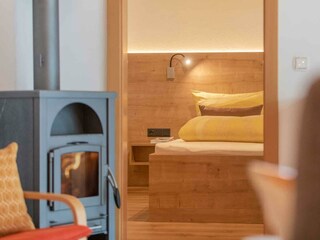 Blick ins Schlafzimmer - Ferienwohnung Gabi