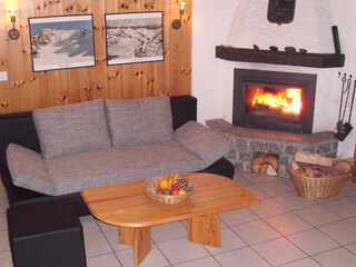 Sitzecke mit Kamin