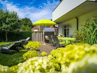 ruhige Lage, Platz zum Ruhen und Spielen