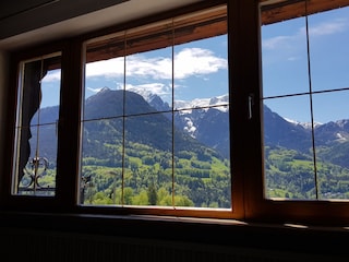 Blick aus dem Schlafzimmer