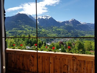 Blick aus dem Wohnzimmer