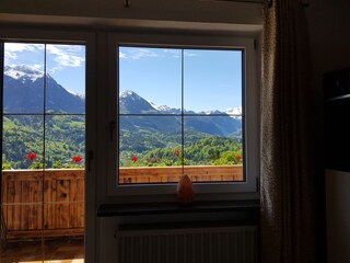 Blick aus der Küche