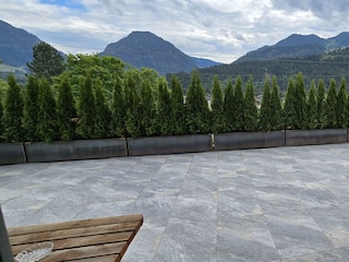 Terrasse Erdgeschoss Ausgang Wohnzimmer