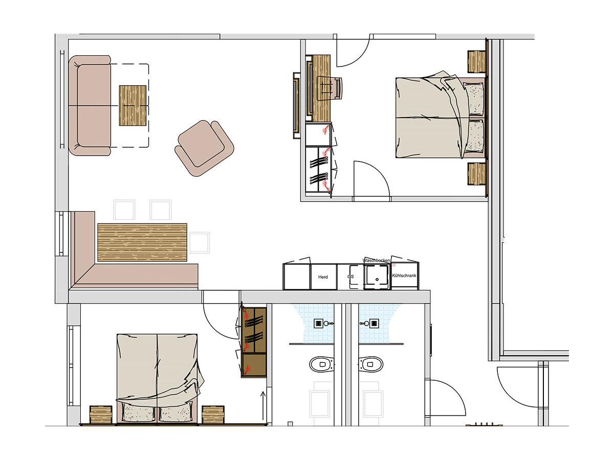 Ferienwohnung Bichlbach Grundriss 12