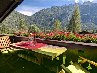 Blick vom Balkon