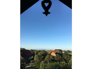 Blick aus dem Schlafzimmer