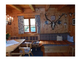 Wohlfühlbauernstube im Bio-Blockhaus