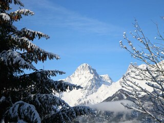 unsere tolle Aussicht auf die Berge