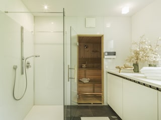 Badezimmer mit Sauna