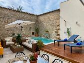 Courtyard with private pool