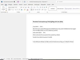 Preisliste