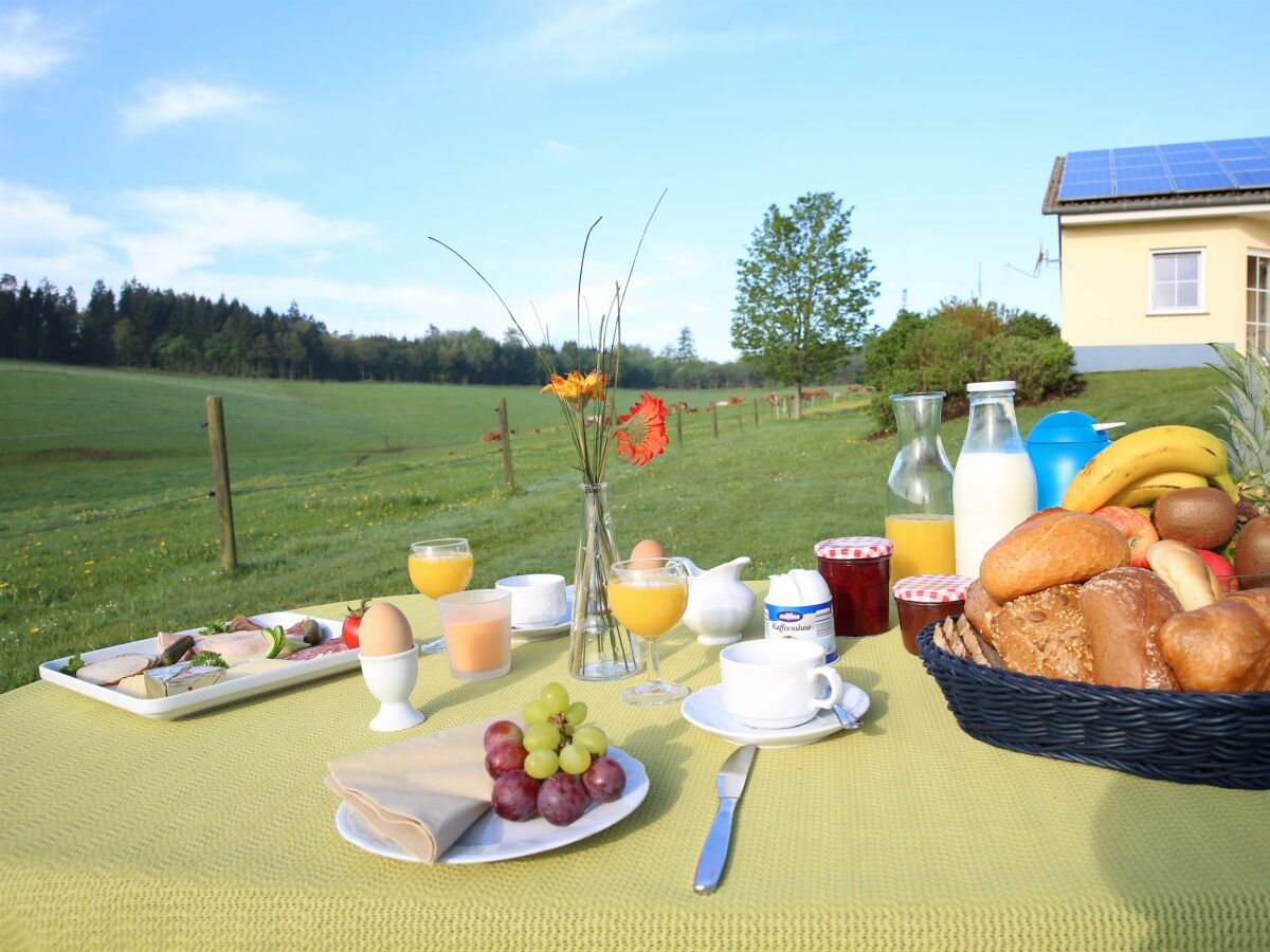 Frühstücken am Morgen