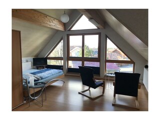 OG - offenes Schlafzimmer mit traumhaftem Ausblick