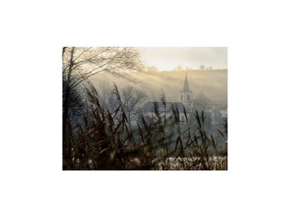 Schalkenmehren im Morgennebel