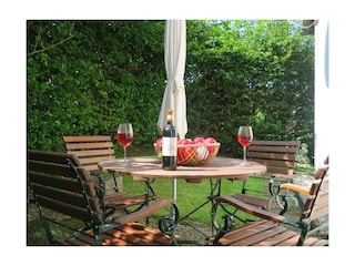 Außenbereich (Südseite) - Fewo Sonnenterrasse