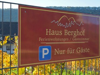 Parkplatz Haus Berghof