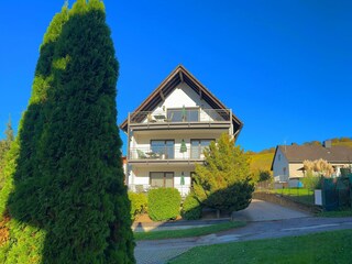 Haus Berhof Ansicht Balkone zur Mosel