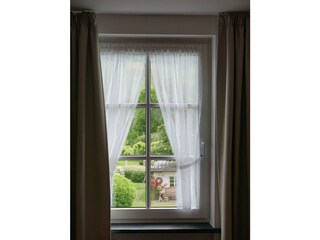 Ausblick aus einem Schlafzimmer