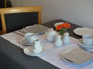 Frühstück am Morgen