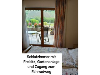 Schlafzimmer Ausblick