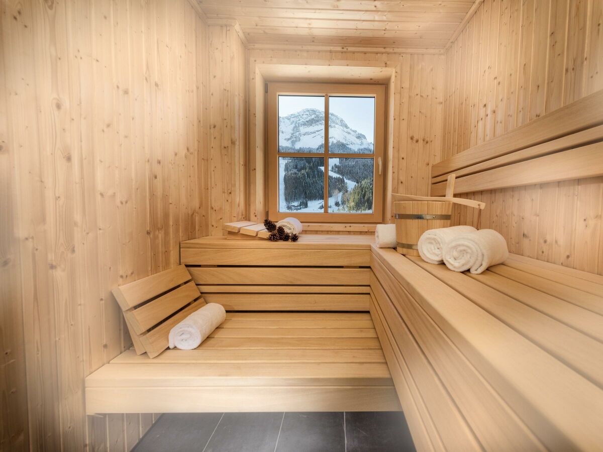 Privat-Sauna in manchen Chalets