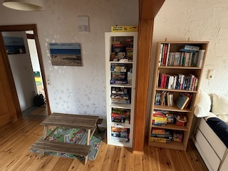 Spielecke im Wohnzimmer