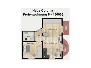 Vakantieappartement Wangerooge Grondplan 7
