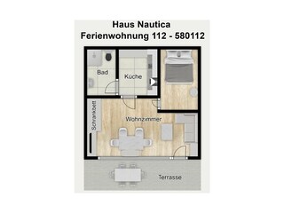 Appartement de vacances Wangerooge Plan d'étage 27