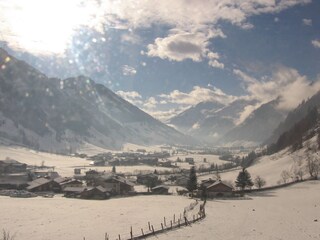 Aussicht Bergmoment im Winter