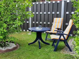 abgetrennter Gartenbereich