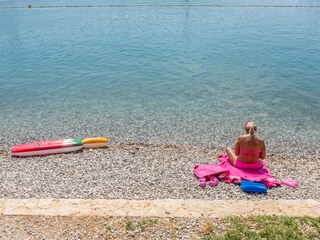 Der Strand, kristallklares Meer