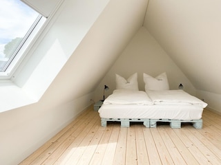 Schlafbereich in der Galerie