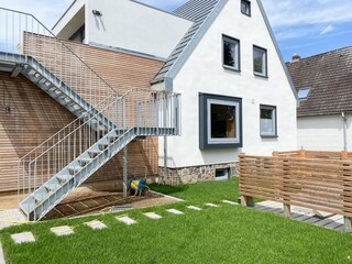 Privater Eingang über die Außentreppe