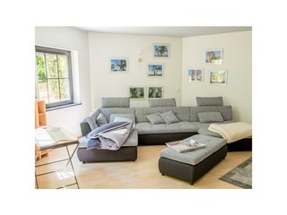 Wohnzimmer mit Schlafcouch